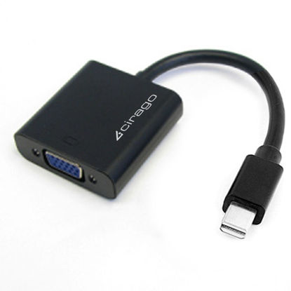 Picture of Cirago Mini DisplayPort to VGA Active Adapter (DPA2011),Black