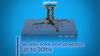 Picture of Manhattan Ceiling Projector Mount - Universal Low Profile Bracket Mounting - 360 Full Motion Rotation with 30 Degree Tilt and Roll, 6 in. High, 30 lb Capacity, Lifetime Mfg Warranty, Black -461184