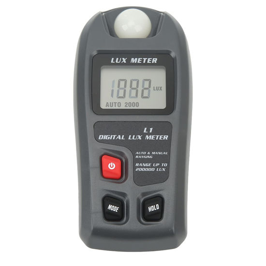Picture of Digital Light Meter Illuminance Lux Meter with LCD Display,Auto Shutdown Flexible Sensor Light Tester for Photography, Plants, Indoor, Outdoor(Range: 0.1~200,000 Lux Luxmeter, 0.01~20,000Fc)