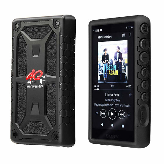 Picture of for Sony Walkman NW-A100 A105 A106 Case,Anti-Skid Anti-Knock Shockproof Armor Full Protective Skin Case Cover for Sony Walkman NW-A100 A105 A105HN A106 A106HN A100TPS (Black)