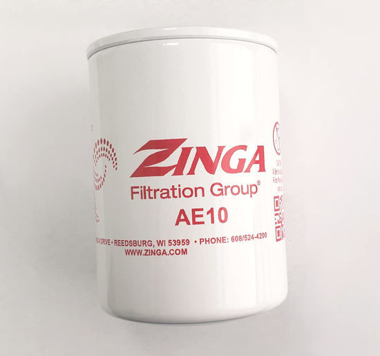 Picture of ZA AE-10 - Zinga Spin on Filter 10 Micron 1'' - 12 Threads 3.8'' Diameter 5.8'' Tall.