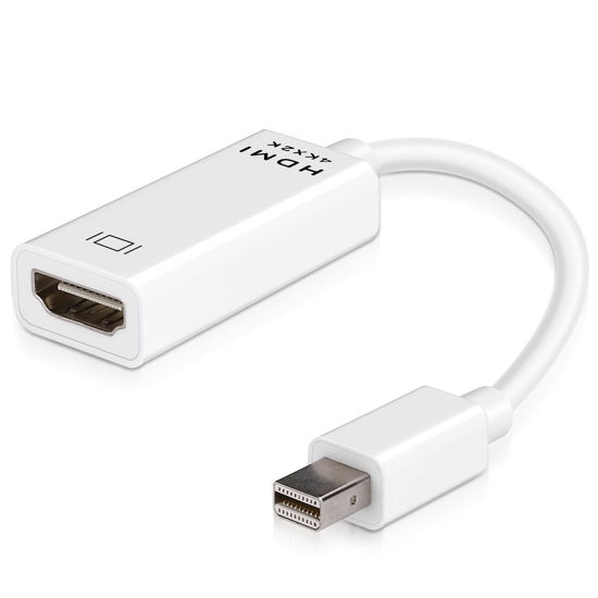 Picture of Mini DisplayPort to HDMI Adapter for MacBook Air 2013-2014 Mini DP to HDMI Adapter Compatible with MacBook Air/Pro, Microsoft Surface Pro/Dock, Projector and More 2-Pack