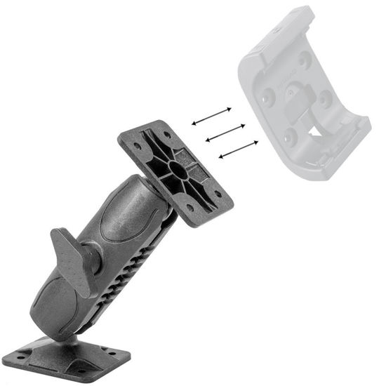 Picture of Heavy Duty AMPS Drill CAR Wall Mount for Garmin Montana Holder Satellite Radio and Video Camera Bracket with 4 Hold AMPS Connection (Compatible with 25mm / 1" Ball Head Mounting)