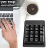 Picture of Sanpyl Bluetooth Numeric Keypad, 19 Keys Laptop Numeric Keypad 10m Connection 10 Million Clicks Bluetooth Number Pad Portable Suspension Keys Laptop Number Pad