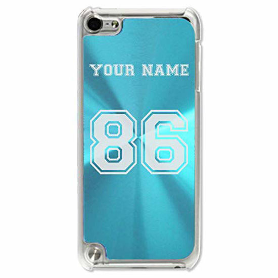 Picture of Case Compatible with iPod Touch 5th/6th/7th Generation, Sports Jersey, Personalized Engraving Included (Light Blue)