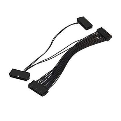Picture of (2 Pack) Tekit 24-Pin 20+4Pin Triple PSU ATX Power Supply Adapter Cable 18AWG Wire for Mining