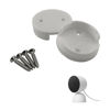Picture of Mavnek Replacement Wall Mounting Base Plate Mount for Google Indoor Nest Security Cam 1080p (Wired) 2nd Generation, 2pcs, Locking Collar, Camera is not Included