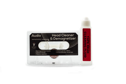 Picture of My Needle Store [KC-02] Premium Audio Cassette Head Cleaner & Demagnetizer Kit - Wet Type for Cassette Decks, Tape Head Cleaner, VHS & Video Head Cleaning, Stereo Repair., Small, Black