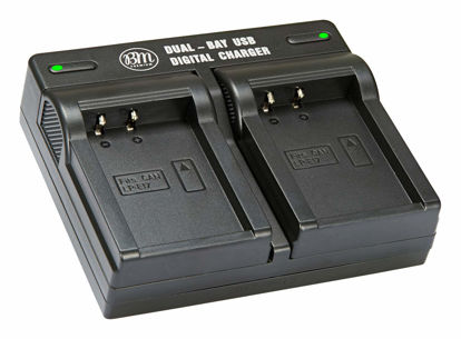 Picture of BM LP-E17 Dual Bay Battery Charger for Canon LC-E17, Rebel EOS R8, EOS R10, EOS R50, EOS R100, EOS RP, EOS M3, EOS M5, EOS M6 II, SL2, SL3, T6i, T6s, T7i, T8i, EOS 77D, EOS 750D EOS 760D, 8000D Camera