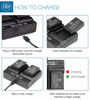 Picture of BM LP-E17 Dual Bay Battery Charger for Canon LC-E17, Rebel EOS R8, EOS R10, EOS R50, EOS R100, EOS RP, EOS M3, EOS M5, EOS M6 II, SL2, SL3, T6i, T6s, T7i, T8i, EOS 77D, EOS 750D EOS 760D, 8000D Camera