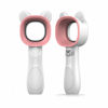 Picture of Portable Handheld Cooling Bladeless Fan USB Mini Fan Desktop Bladeless Fan Rechargeable Quiet 3 Gear (Cute White)