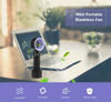 Picture of LZLRUN Protable Handheld Cooling Bladeless Fan USB Mini Fan Desktop Bladeless Fan Rechargeable Quiet 3 Gear (Black)