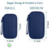 Picture of Bevegekos Small Electronics Carrying Case Bag, Travel Gadgets Organizer Pouch for Tech & Accessories (Small, Navy Blue)