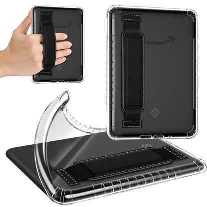 Picture of Fintie Case for 7" All-New Kindle Paperwhite (12th Generation, 2024) and Kindle Colorsoft Signature Edition, Ultra Slim Clear Soft Flexible Transparent TPU Back Shell Cover, Clear with Hand Strap