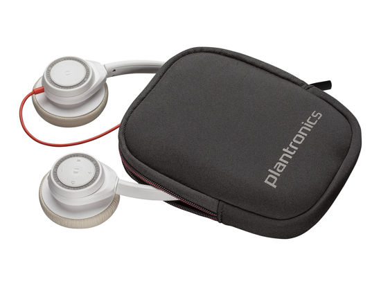Picture of Poly - Blackwire 7225 Wired USB-A Headset (Plantronics) - White - Dual-Ear (Stereo) Computer Headset - Connect to PC/Mac via USB-A - Active Noise Canceling - Works with Teams, Zoom