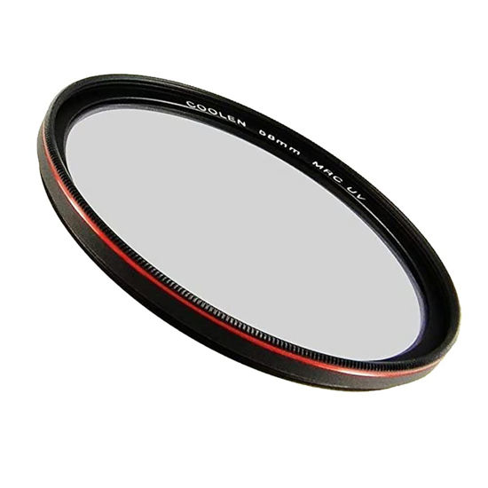 Picture of Coolen Professional HD MRC Ultra Thin Multi-Coated UV Protector Filter with Outer Frame Red Plating/Waterproof Impact-Resistant Plastic Filter Case (Red Frame, 67mm)