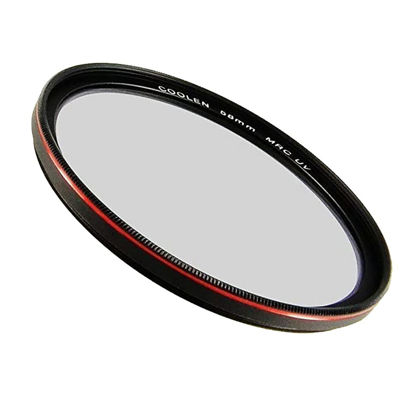 Picture of Coolen Professional HD MRC Ultra Thin Multi-Coated UV Protector Filter with Outer Frame Red Plating/Waterproof Impact-Resistant Plastic Filter Case (Red Frame, 40.5mm)