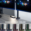 Picture of VIVO Pole Mounted Dual USB Hub with RGB Lighting, 2 USB-A Ports, Electronic Charging, Dynamic RGB Lighting, 8 Static Colors, Pole Cover, Fits Standard 35mm Poles, STAND-AC02U