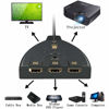 Picture of VKBAND HDMI Switch, 3 Port 4K HDMI Switcher 3x1 Switch HDMI Splitter Pigtail Cable Supports Full HD 4K 1080P 3D Player
