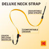 Picture of KODAK Deluxe Neck Strap Color Kit, Comfortable & Detachable Camera Straps, Compatible Smile + Instant Camera, 6 Color Pack (White, Black, Pink, Green, Blue, and Hot Pink)