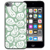 Picture of zaztify Phone Case for iPod Touch 5/6/7, Pastel Green White Funny Trippy Dripping Smile Melted Hippie Smiling Skull Ghost Face Cute Shockproof Protective Anti-Slip Thin Soft Cover Shell
