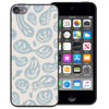 Picture of zaztify Phone Case for iPod Touch 5/6/7, Pastel Beige Blue Funny Trippy Dripping Smile Melted Hippie Smiling Skull Ghost Face Cute Shockproof Protective Anti-Slip Soft Cover Shell