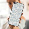 Picture of zaztify Phone Case for iPod Touch 5/6/7, Pastel Beige Blue Funny Trippy Dripping Smile Melted Hippie Smiling Skull Ghost Face Cute Shockproof Protective Anti-Slip Soft Cover Shell