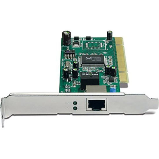 Picture of TRENDnet 32-bit 10/100/1000Mbps Copper Gigabit PCI Adapter, Up to 2000Mbps Speed in Full-Duplex, Built-in FIFO (8K/64K) Buffers, TEG-PCITXR