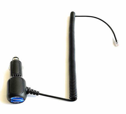 Picture of DCPOWER Coiled/Curled Power Cord Replacement for Escort Passport, Escort iX Radar Detector