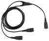 Picture of VoiceJoy Quick Disconnect Y Training Cord,Work for Jabra GN headsets,Use for Coaching, Supervising, Training, Monitoring