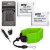 Picture of Ritz Gear for Olympus LI-90B, LI-92B, TG-4 and TG-5 Camera 2x Batteries, Charger and Float Strap Bundle, Compatible with Olympus SH-1, SH-50 iHS, SH-60, SP-100, SP-100EE, Tough TG-1,TG-2, and,TG-3,