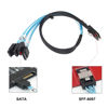 Picture of Heretom Mini SAS to SATA Cable 36 Pin SFF-8087 Host/Controller to 4 SATA 7 Pin Target/Backplane, 0.5M /1.6 FT, 2 Pack