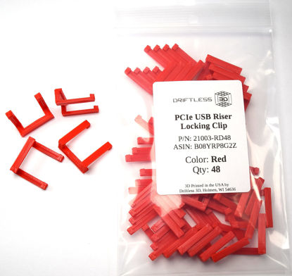 Picture of Generic, PCIe Adapter Clips for USB 3.0 PCI-E 1x to 16x Riser Board Cable Extenders (Red)