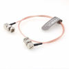 Picture of SZRMCC SDI Video Cable BNC Right Angle Male to Male 3G HD SDI Cable RG179 75ohm Slim Flex Coaxial RF Cable for ARRI RED Blackmagic Cameras Atomos SmallHD Monitor (1m)