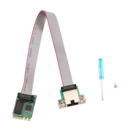 Picture of GZSHUNLI M.2 A+E Key 2.5G Ethernet LAN Card RTL8125B Industrial Control Network Card M.2 Gigabit Ethernet Network Card Easy Install, Green, 500455437