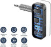 Picture of UrbanX Bluetooth 5.0 Adapter 3.5mm Jack Aux Receiver, 2-in-1 Wireless Transmitter & Receiver for ZTE Blade V8 Mini, Streaming Audio of TV, PC, Speaker, Headphones, Car, Home Stereo