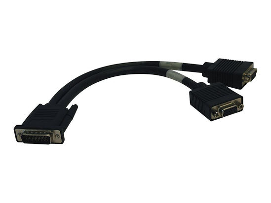 Picture of Tripp Lite DMS-59 to Dual VGA Splitter Y Cable (M to 2xF) 1-ft(p574-001)