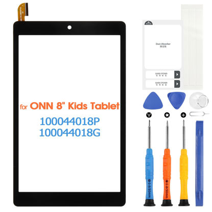 Picture of Touchscreen for ONN 8" Kids Tablet Screen Replacement, Touch Screen for ONN 100044018G 100044018P Digitizer Glass Panel with Repair Tools (Not LCD)