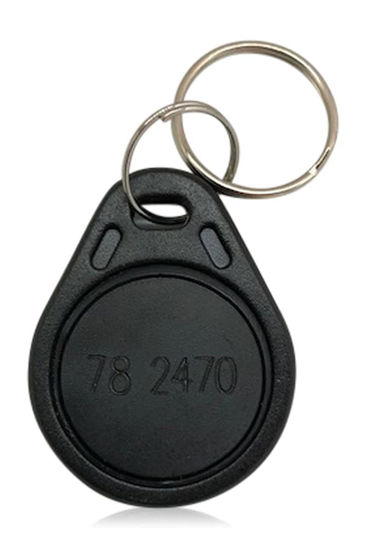 Picture of 5 AuthorizID Thin Black 26 Bit Proximity Key Fobs Weigand Prox Keyfobs Compatable with ISOProx 1386 1326 H10301 Format Readers. Works with The vast Majority of Access Control Systems