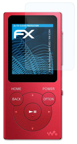 Picture of atFoliX Screen Protection Film compatible with Sony Walkman NW-E393 / NW-E394 Screen Protector, ultra-clear FX Protective Film (3X)