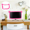 Picture of KOMBIUDA 2 pcs Inch LED Design Case Adorable Elastic Cute for Sleeve Screen Furry LCD Cat Display Panel Ear Gift Year Monitor Xmas New with Laptop Border Tv Computer Static