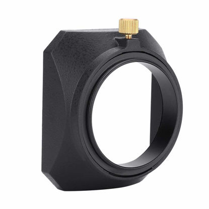 Picture of Lens Hood, Camera Lens Shade, DV Lens hood, 46mm Square Lens Hood Shade for DV Camcorder Digital Video Camera Lens Filter or Barrel Thread