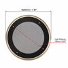 Picture of uxcell 2pcs 6.5" Speaker Grill Mesh Decorative Circle Woofer Guard Protector Cover Audio Parts Golden
