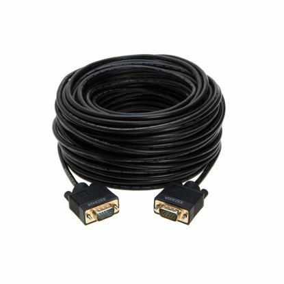 Picture of VGA Cable SVGA Super Video Cord Male 15 PIN Wire Monitor 3ft, 6ft,10ft, 15ft, 25ft, 30ft, 50ft, 100ft (50FT)