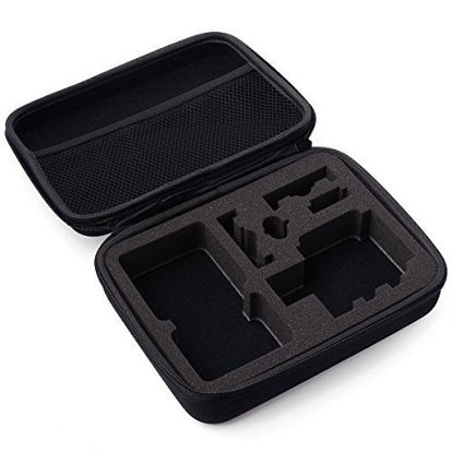 Picture of Glorich Middle Size EVA Collection box Protective Shell Box for GoPro Hero 4/3+/3/2/1, Black Waterproof