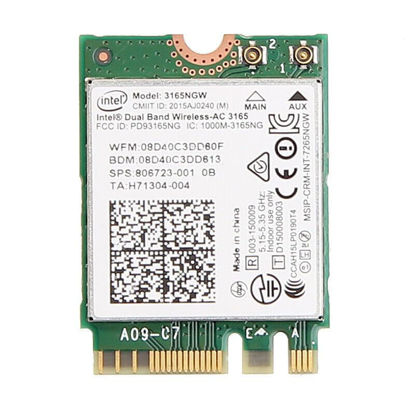 Picture of Intel Wireless-AC 3165 Legacy Wi-Fi Adapter | 433Mbps WiFi with Bluetooth 4.0 | 2.4GHz & 5GHz Network Card | 3165NGW