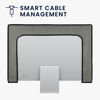 Picture of kwmobile Computer Monitor Cover Compatible with 20-22" Monitor - Meow Cat Grey/Black