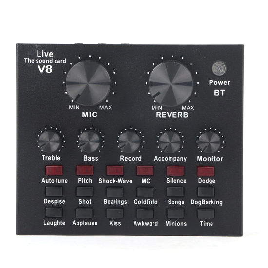 Picture of Live Broadcast Sound Card, 112 Kinds of Electric Sound Support for Dual Mobile Phone Computer - for Bluetooth Protocol 4.1