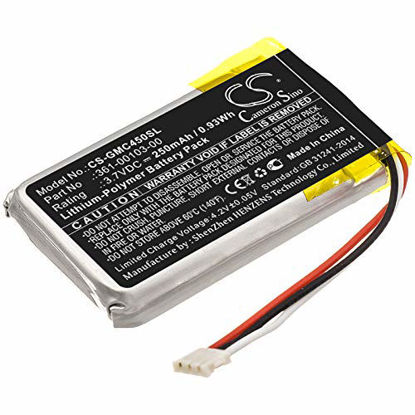 Picture of Battery Replacement for Garmin Dash Cam 45 DashCam 45 361-00103-00 (250mAh/3.7V)