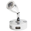 Picture of Fangyid Rotating Reading Light Car Rotating Wall Light Charging Port Boat Yacht RV Warm White (Black)